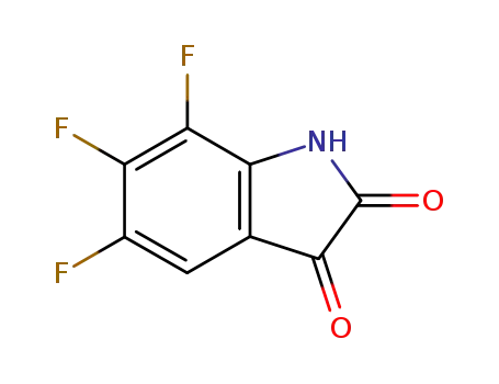 Molecular Structure of 107583-37-9 (5,6,7-Trifluoroisatin)