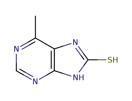 Molecular Structure of 1075-29-2 (6-methyl-7,9-dihydro-8H-purine-8-thione)