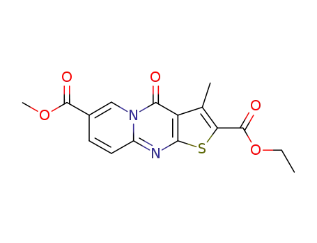3-Methyl-4-oxo-4H-pyrido[1,2-a]thieno[2,3-d]pyrimidine-2,7-dicarboxylic acid 2-ethyl ester 7-methyl ester