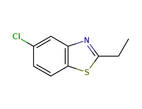Molecular Structure of 107611-11-0 (Benzothiazole, 5-chloro-2-ethyl- (9CI))