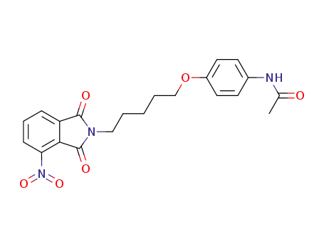 2-[5-(4-acetylamino-phenoxy)-pentyl]-4-nitro-isoindoline-1,3-dione