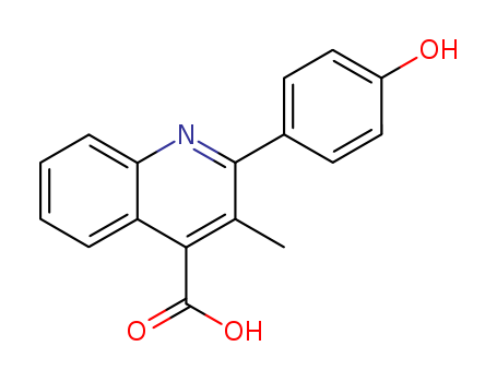 2-(4-Hydroxyphenyl)-3-methyl-4-quinolinecarboxylic acid 107419-49-8