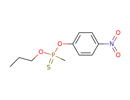 Molecular Structure of 1085-34-3 (Methylphosphonothioic acid O-(4-nitrophenyl)O-propyl ester)
