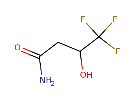 Molecular Structure of 453-34-9 (4,4,4-TRIFLUORO-3-HYDROXYBUTYRAMIDE)