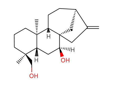 Molecular Structure of 33769-62-9 (Kaur-16-ene-7,18-diol,(4b,7b)-)