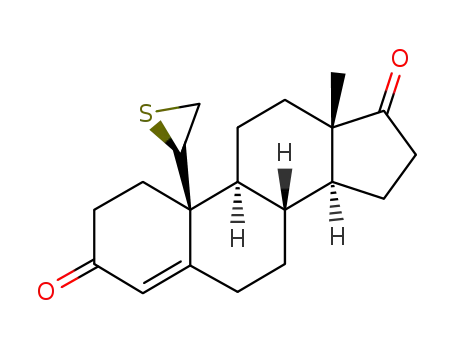 Molecular Structure of 108180-16-1 (10-thiirane-4-estrene-3,17-dione)