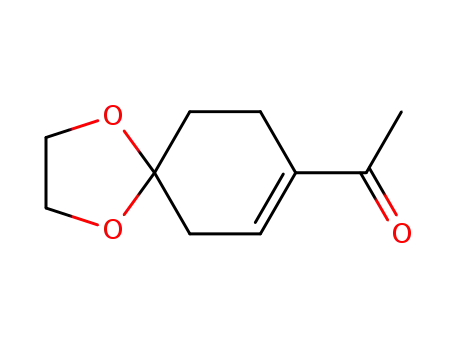 Molecular Structure of 121666-50-0 (4-acetylhex-3-enone 1-ethylene ketal)