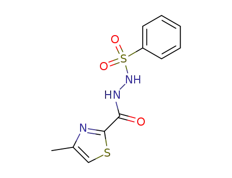 <i>N</i>-benzenesulfonyl-<i>N'</i>-(4-methyl-thiazole-2-carbonyl)-hydrazine