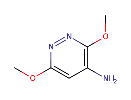 Molecular Structure of 1075-68-9 (4-Pyridazinamine,  3,6-dimethoxy-)