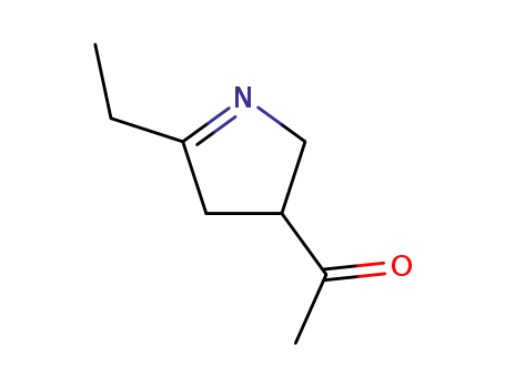 Ethanone, 1-(5-ethyl-3,4-dihydro-2H-pyrrol-3-yl)- (9CI)