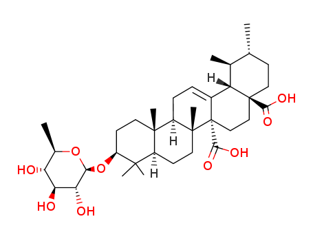 Urs-12-ene-27,28-dioicacid, 3-[(6-deoxy-b-D-glucopyranosyl)oxy]-, (3b)-