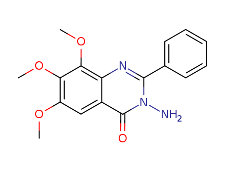 4(3H)-QUINAZOLINONE,3-AMINO-6,7,8-TRIMETHOXY-2-PHENYL-