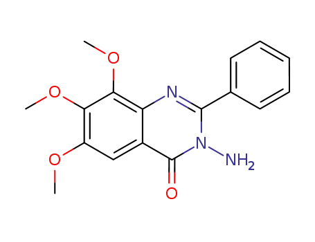 Molecular Structure of 108014-52-4 (4(3H)-Quinazolinone,  3-amino-6,7,8-trimethoxy-2-phenyl-)