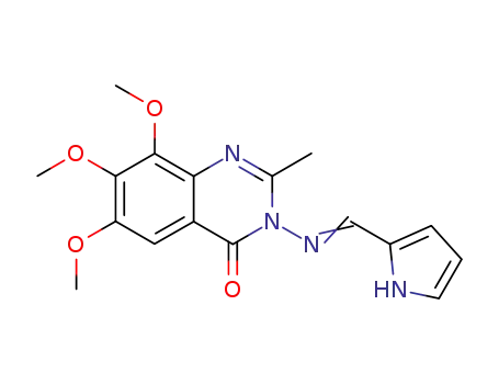 4(3H)-Quinazolinone,  6,7,8-trimethoxy-2-methyl-3-(pyrrol-2-ylmethyleneamino)-  (6CI)