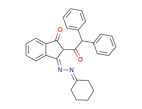 2-Diphenylacetyl-3-(cyclohexyl-hydrazono)indan-1-one