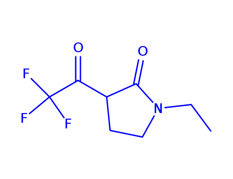 2-PYRROLIDIN-1-YLNE,1-ETHYL-3-(TRIFLUOROACETYL)-