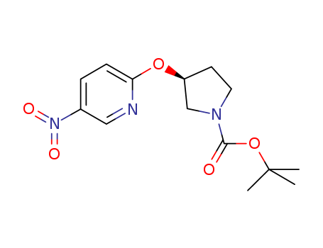 (S)-3-(5-nitro-pyridin-2-yloxy)-pyrrolidine-1-carboxylic
acid tert-butyl ester