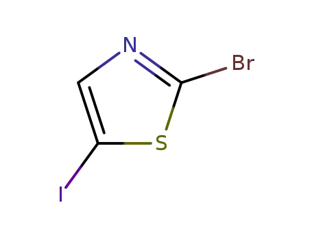 Molecular Structure of 108306-63-4 (2-BROMO-5-IODOTHIAZOLE)