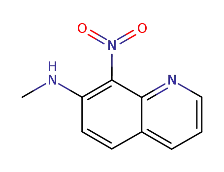 Molecular Structure of 147293-16-1 (8-Nitro-7-methylaminoquinoline)