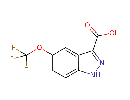 Molecular Structure of 869782-94-5 (5-TRIFLUOROMETHOXY-1H-INDAZOLE-3-CARBOXYLIC ACID)
