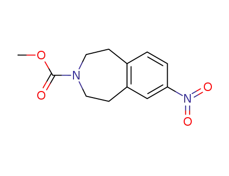 Molecular Structure of 444588-23-2 (methyl 7-nitro-2,3,4,5-tetrahydro-1H-3-benzazepine-3-carboxylate)
