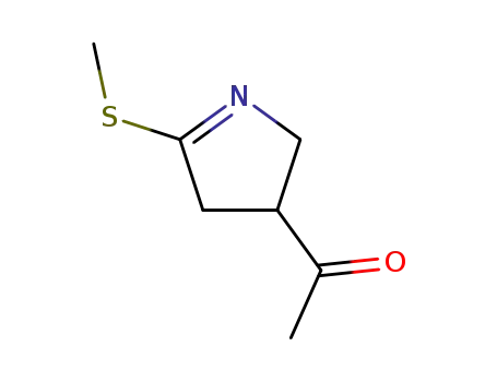 Ethanone, 1-[3,4-dihydro-5-(methylthio)-2H-pyrrol-3-yl]- (9CI)