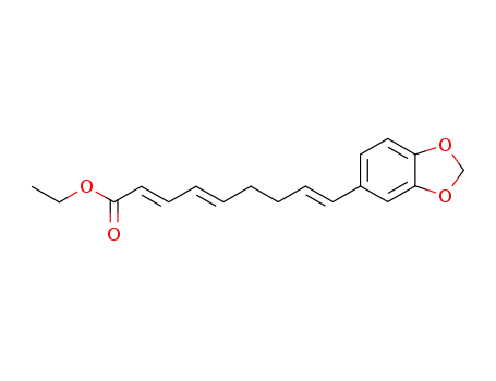 (2E,4E,8E)-9-benzo[1,3]dioxol-5-yl-nona-2,4,8-trienoic acid ethyl ester