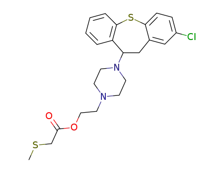 2-[4-(2-chloro-10,11-dihydrodibenzo[b,f]thiepin-10-yl)-1-piperazinyl]ethyl (methylsulfanyl)acetate