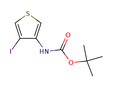N-(tert-butoxycarbonyl)-4-iodo-3-aminothiophene
