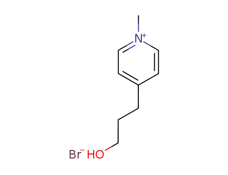 Molecular Structure of 108153-26-0 (4-(3-HYDROXY-PROPYL)-1-METHYL-PYRIDINIUM, BROMIDE)