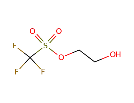 Molecular Structure of 108286-01-7 (Methanesulfonic acid, trifluoro-, 2-hydroxyethyl ester)
