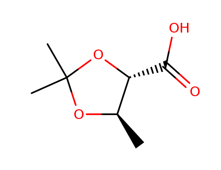 1,3-DIOXOLANE-4-CARBOXYLIC ACID 2,2,5-TRIMETHYL-,(4S-TRANS)-CAS