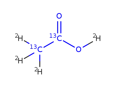 Molecular Structure of 107745-70-0 (Acetic-13C2-d3 acid(9CI))