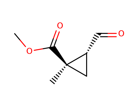 Cyclopropanecarboxylicacid, 2-formyl-1-methyl-, methyl ester, cis- (9CI)
