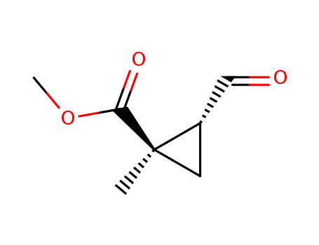 Cyclopropanecarboxylic acid, 2-formyl-1-methyl-, methyl ester, cis- (9CI)