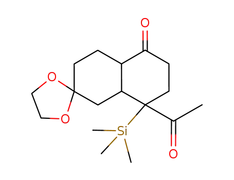 4-acetyl-3,4,4a,7,8,8a-hexahydro-4-(trimethylsilyl)naphthalene-1,6(2H,5H)-dione 6-ethylene ketal