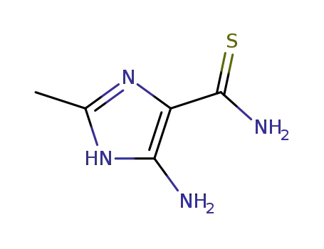 Molecular Structure of 108513-29-7 (1H-Imidazole-4-carbothioamide,  5-amino-2-methyl-)