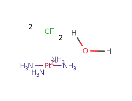Molecular Structure of 108374-32-9 (TETRAAMMINEPLATINUM(II) CHLORIDE HYDRAT&)