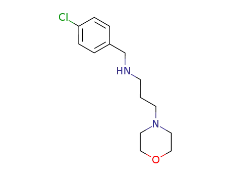Molecular Structure of 107921-37-9 ((4-CHLORO-BENZYL)-(3-MORPHOLIN-4-YL-PROPYL)-AMINE)