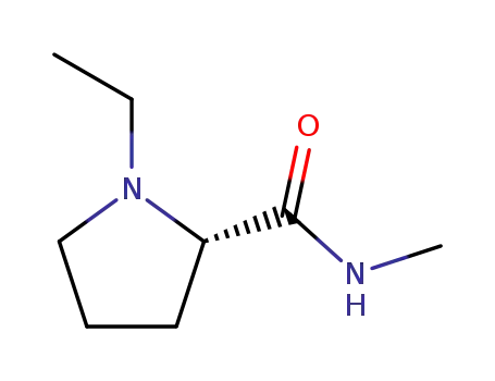 Molecular Structure of 107599-38-2 (1-Ethyl-N-methylpyrrolidine-2-carboxamide)