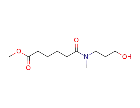 Molecular Structure of 1185730-64-6 (methyl 6-((3-hydroxypropyl)(methyl)amino)-6-oxohexanoate)