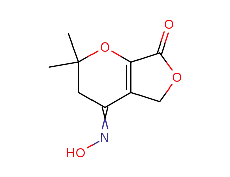 dimethyl-4,4 oxo-2 hydroxyimino-6 (4,5, 7H) furo<3,4-b>pyranne