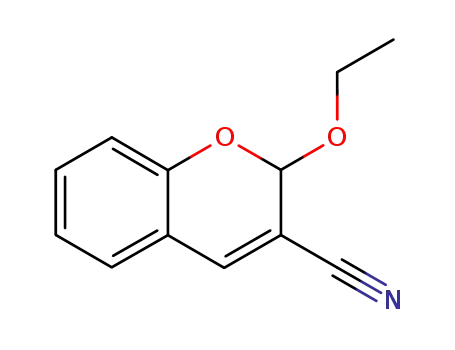 Molecular Structure of 108135-60-0 (2H-1-Benzopyran-3-carbonitrile,2-ethoxy-(9CI))