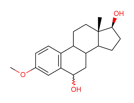 Molecular Structure of 109835-83-8 (3-O-Methyl 6-Hydroxy 17β-Estradiol)