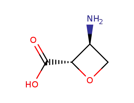 Molecular Structure of 108865-80-1 ((2S, 3S)-3-AMINO-2-OXETANECARBOXYLIC ACID)