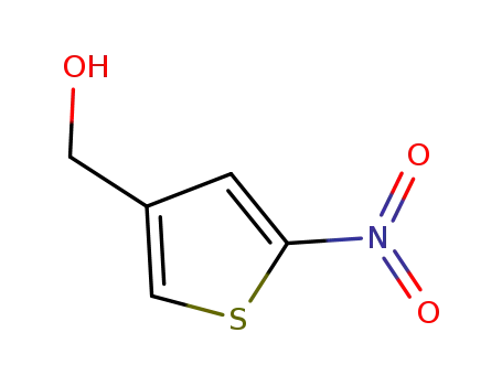 Molecular Structure of 773869-37-7 (3-Thiophenemethanol, 5-nitro- (9CI))