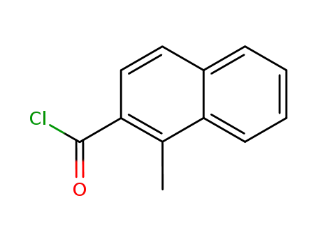 Molecular Structure of 109019-20-7 (2-Naphthalenecarbonyl chloride, 1-methyl- (9CI))