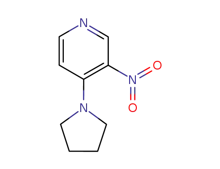 Molecular Structure of 90674-35-4 (3-nitro-4-N-pyrrolidinopyridine)