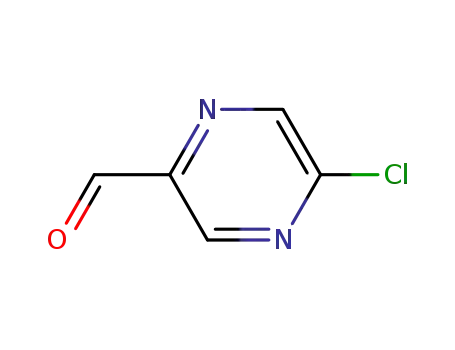 Molecular Structure of 88625-24-5 (5-CHLOROPYRAZINE-2-CARBALDEHYDE)