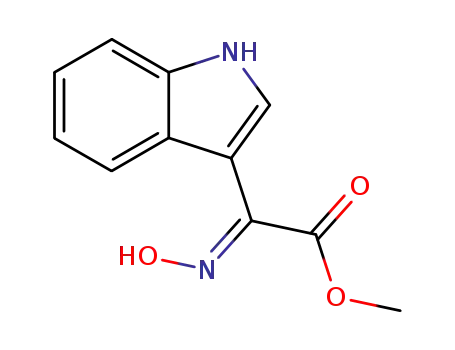 (E)-2-(3-Indolyl)-2-(hydroxyimino)essigsaeure-methylester